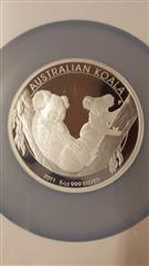 2011-P Australia 5 oz Silver Koala PF-69 Ultra Cameo, First Year of Issue - NGC